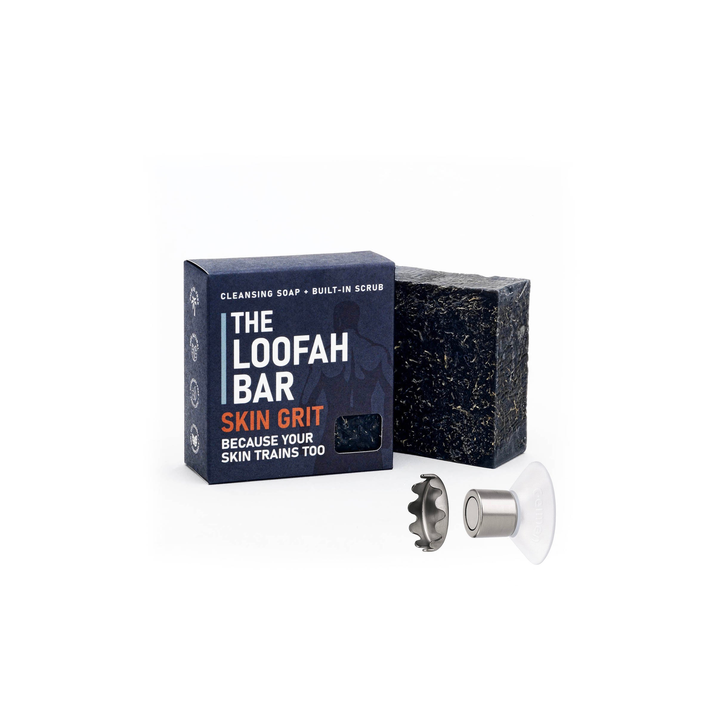 The Loofah Bar + Magnetic Soap Holder